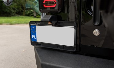 Крепление заднего номерного знака JEEP WRANGLER JK (версия USA) фото