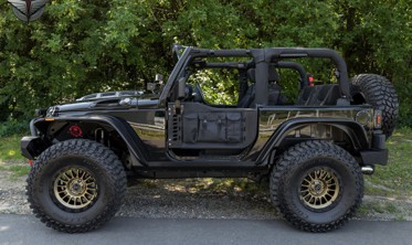 защитные накладки на пороги Jeep Wrangler JK (2 двери)  фото