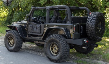 защитные накладки на пороги Jeep Wrangler JK (2 двери)  фото