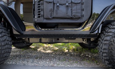 защитные накладки на пороги Jeep Wrangler JK (2 двери)  фото