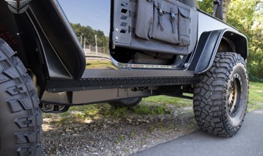 защитные накладки на пороги Jeep Wrangler JK (2 двери)  фото