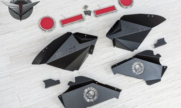 передние вентилируемые внутренние колесные арки Jeep Wrangler JK/JKU с LED подсветкой фото