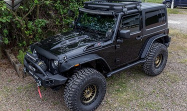 алюминиевый багажник на крышу Jeep Wrangler JK (2 двери) фото
