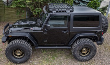 алюминиевый багажник на крышу Jeep Wrangler JK (2 двери) фото