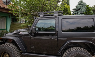алюминиевый багажник на крышу Jeep Wrangler JK (2 двери) фото