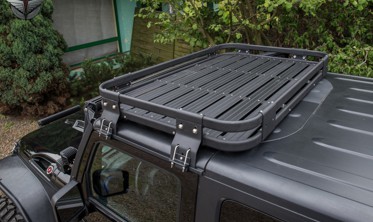 алюминиевый багажник на крышу Jeep Wrangler JK (2 двери) фото