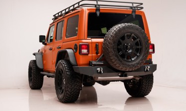 Силовой  задний бампер с креплением запаски Jeep Wrangler JL фото