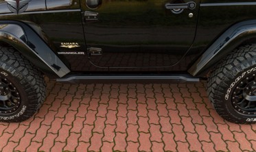 електричні пороги (підніжки бокові) Jeep Wrangler JK (4 двері) фото