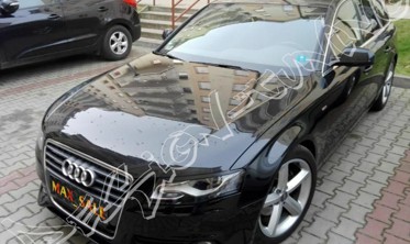 реснички (накладки на фары) AUDI A4 B8 дорестайл abs-пластик фото