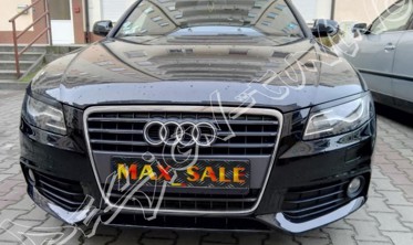 реснички (накладки на фары) AUDI A4 B8 дорестайл abs-пластик фото