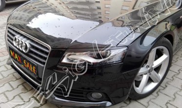 реснички (накладки на фары) AUDI A4 B8 дорестайл abs-пластик фото