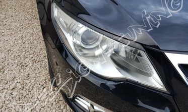 реснички (накладки на фары) VW Passat CC 2008-2012 abs-пластик фото