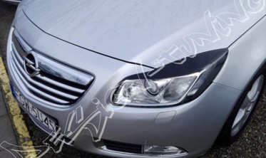 Накладки на фари (реснічки) Opel Insignia дорестайл абс-пластик фото