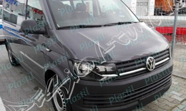Накладки на фары (реснички) VW T6 Transporter абс-пластик фото
