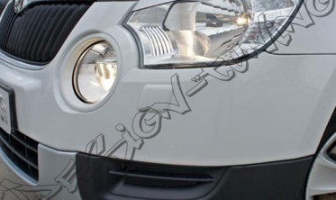 Накладки на фари (реснічки) Skoda Yeti абс-пластик фото