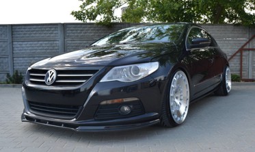 Диффузор переднего бампера VW Passat CC версия 1 глянец фото