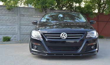 Диффузор переднего бампера VW Passat CC версия 1 глянец фото