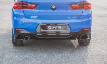 Центральный диффузор заднего бампера BMW X2 F39 M-Pack фото