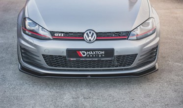 Тюнинг накладка на передний бампер Volkswagen Golf 7 версия GTI  фото