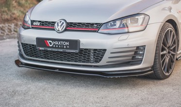 Тюнинг накладка на передний бампер Volkswagen Golf 7 версия GTI  фото