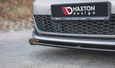 Тюнинг накладка на передний бампер Volkswagen Golf 7 версия GTI  фото