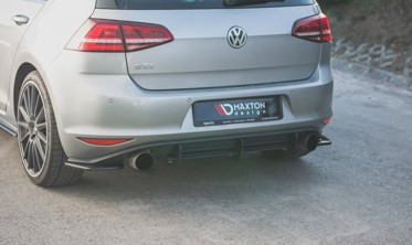 Бічні дифузори на задній бампер Volkswagen Golf 7 GTI фото