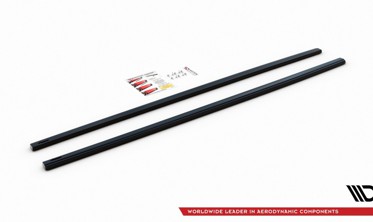 Боковые диффузоры на пороги Volkswagen Golf 7 GTI (узкие) вер.2 фото