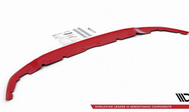 Тюнинговый диффузор под передний бампер BMW 1 F40 M-pack/ M135I RED фото
