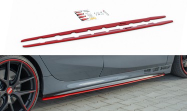 Червоні накладки на пороги BMW 1 F40 M-Pack/M135i фото