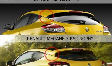 Накладка на спойлер Renault Megane 3 версия RS Trophy фото