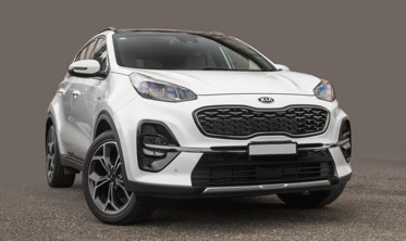 захисна накладка заднього бампера з ребрами Kia Sportage IV FL фото