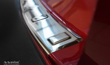 защитная накладка заднего бампера с ребрами MAZDA CX-30 (Stal) фото