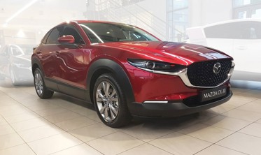 защитная накладка заднего бампера с ребрами MAZDA CX-30 (Stal) фото