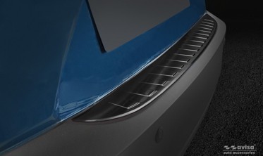 защитная накладка заднего бампера с ребрами MAZDA CX-3 (Czarna) фото
