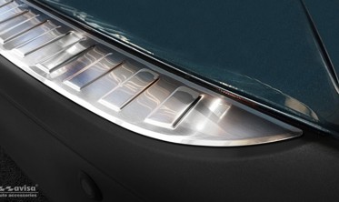 защитная накладка заднего бампера с ребрами MAZDA CX-3 (Stal) фото