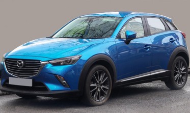 защитная накладка заднего бампера с ребрами MAZDA CX-3 (Stal) фото