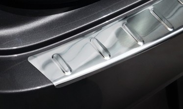 защитная накладка заднего бампера с ребрами Mercedes CLA II Shooting Brake X118 (Stal) фото