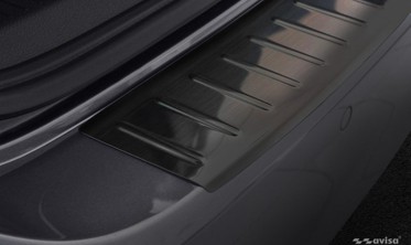 защитная накладка заднего бампера Volkswagen Golf 7 Kombi (czarna) фото