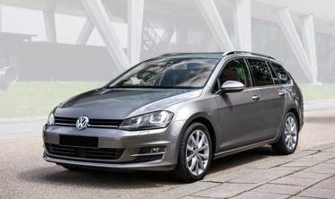 защитная накладка заднего бампера Volkswagen Golf 7 Kombi (czarna) фото
