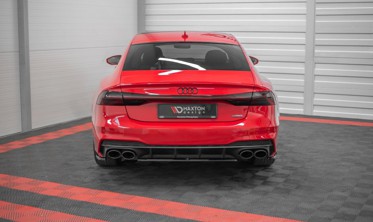 Центральный диффузор заднего бампера Audi S7 C8 фото