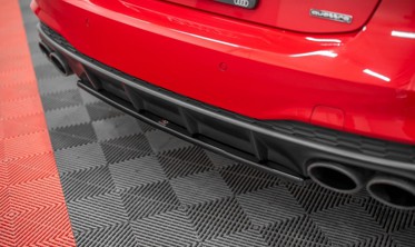 Центральный диффузор заднего бампера Audi S7 C8 фото