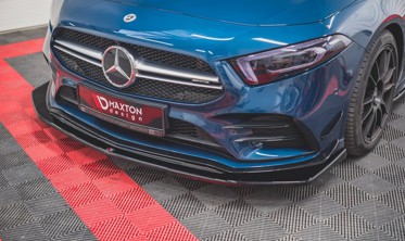 Спойлер під передній бампер Mercedes A35 AMG/AMG-line W177 вер. 3 фото
