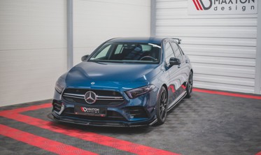 Спойлер під передній бампер Mercedes A35 AMG/AMG-line W177 вер. 3 фото