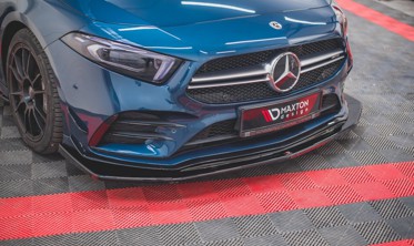 Спойлер під передній бампер Mercedes A35 AMG/AMG-line W177 вер. 3 фото