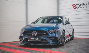 Дифузор переднього бампера Mercedes A35 AMG/AMG-line W177 вер. 1 фото