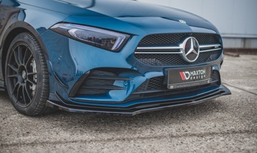 Накладка під передній бампер Mercedes A35 AMG/AMG-Line W177 вер. 2 фото