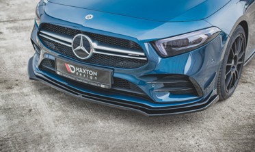 Накладка під передній бампер Mercedes A35 AMG/AMG-Line W177 вер. 2 фото
