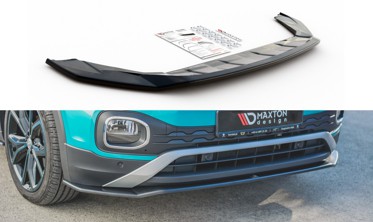 Тюнінговий дифузор на передній бампер Volkswagen T-Cross фото