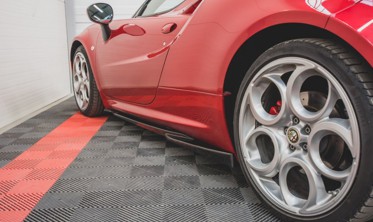 Боковые диффузоры порогов Alfa Romeo 4C фото