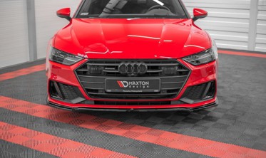 Нижний диффузор переднего бампера Audi A7 C8 S-line / S7 C8 вер. 1 фото